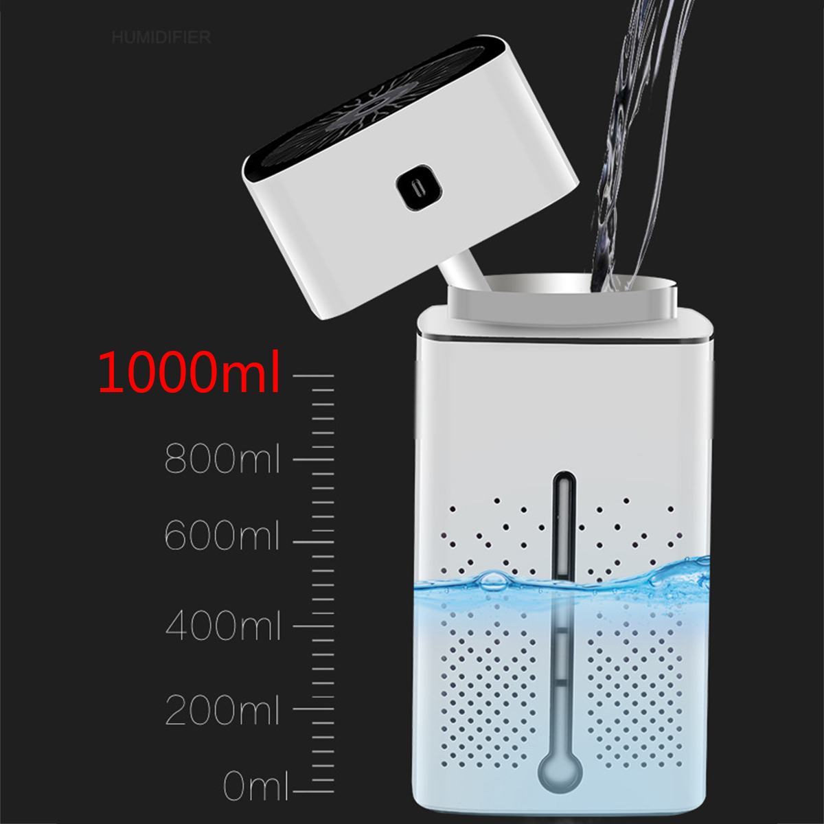 AromaMist Mini Portable Air Purifier Humidifier with Anion & 7-Color LED