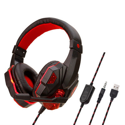 Luminous Wired Gaming Headphones with Mic - Multi-Style