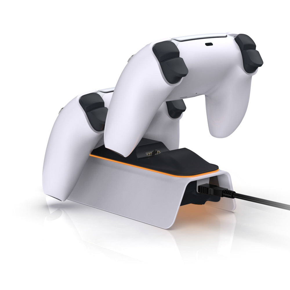 Dual PS5 Wireless Controller Charger Stand - ABS Black/White