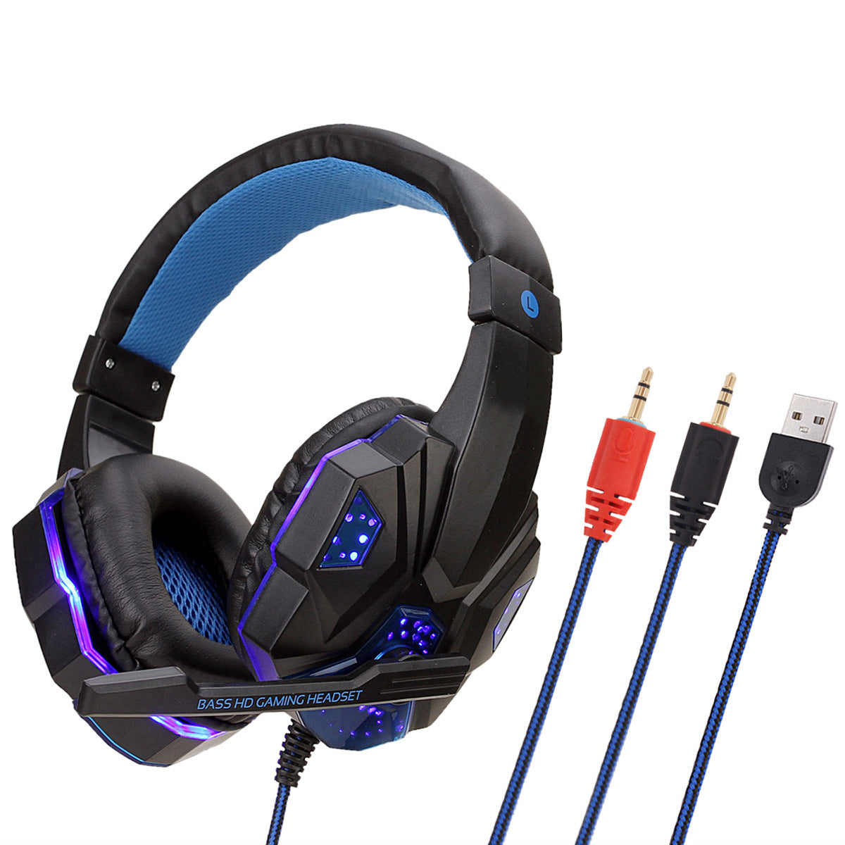 Luminous Wired Gaming Headphones with Mic - Multi-Style