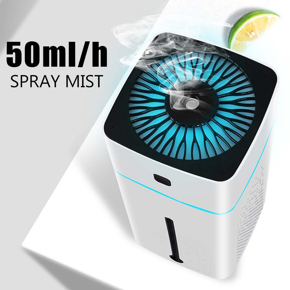 AromaMist Mini Portable Air Purifier Humidifier with Anion & 7-Color LED