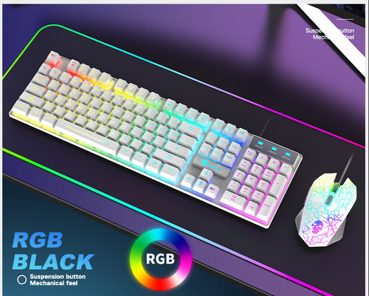 Kuiying T6 RGB Luminous Gaming Keyboard & Mouse Combo