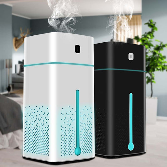 AromaMist Mini Portable Air Purifier Humidifier with Anion & 7-Color LED