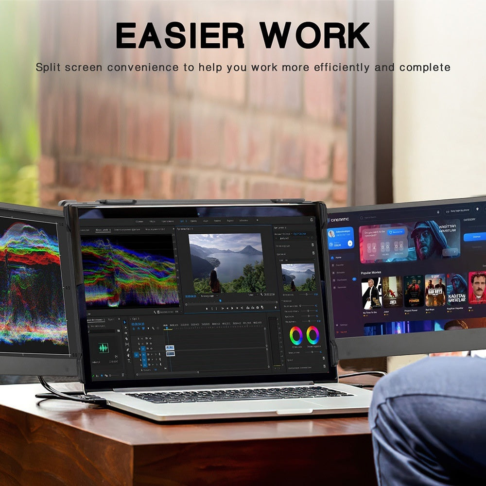 DualView Portable Dual-Screen Display for Phone & Laptop
