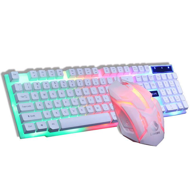GTX300 RGB Wired Gaming Keyboard Mouse Combo 104 Keys 1600 DPI Backlit