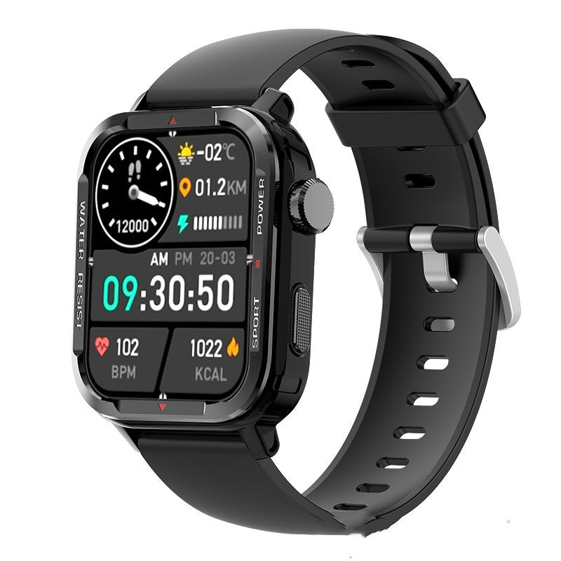 HealthTrack BT5.0 Sports Smartwatch with BP/SpO2 Monitor