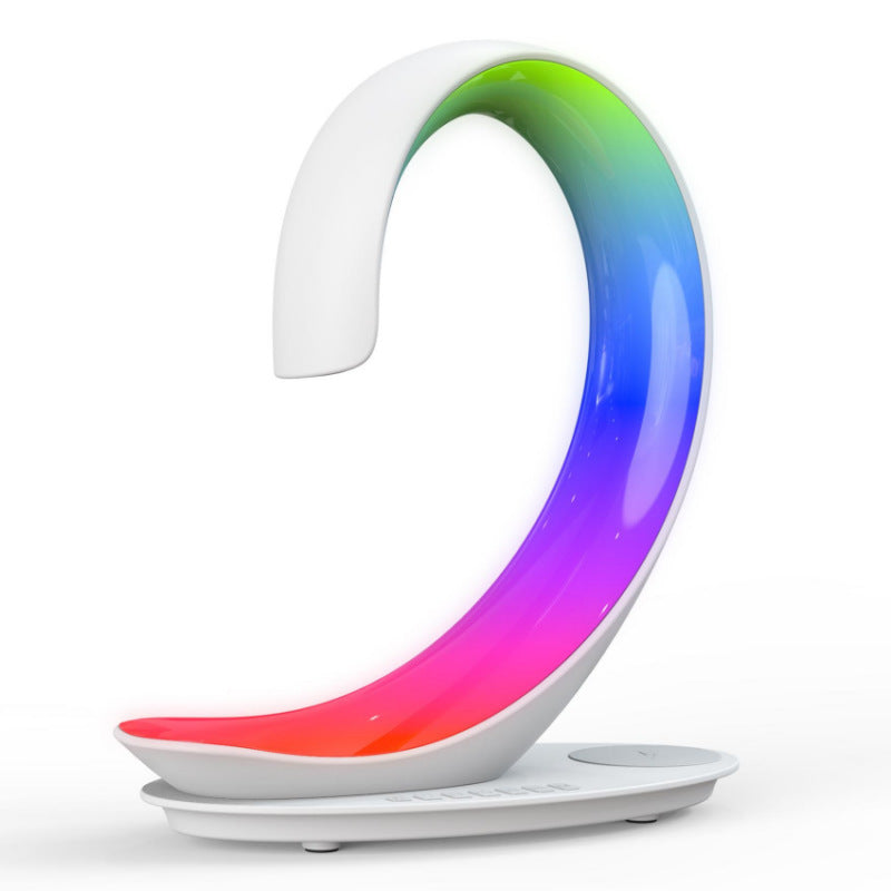 SwanGlow Multi-Functional Wireless Charger & Bluetooth Speaker - White