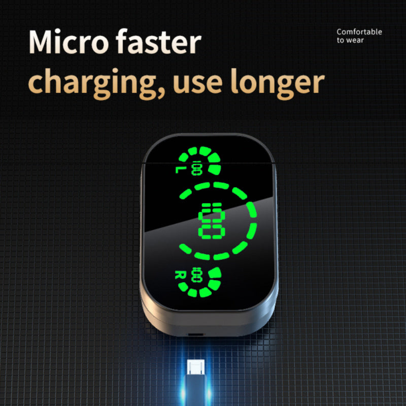 YD03 TWS Wireless Earbuds with LED Digital Display