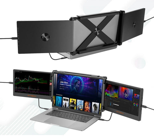 DualView Portable Dual-Screen Display for Phone & Laptop